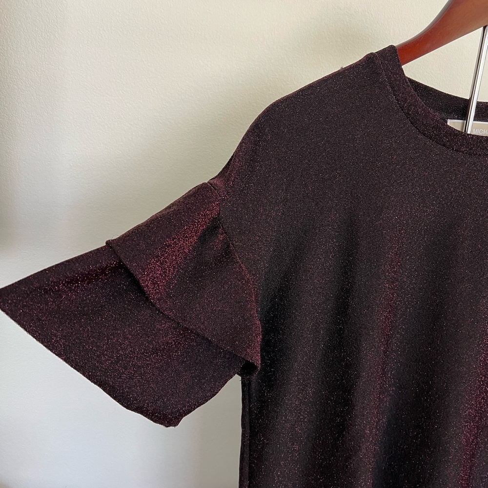 Marc Jacobs Purple Ruffle top - Picture 2 of 5